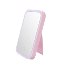 Stella Fella. Rosa Vanity Specchio di Trucco, Trucco dello Schermo dello Specchio Soft Touch LED Regolabile luminosità Desktop Portable LED Illuminato Specchio di Trucco cosmetico USB Specchietto