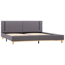 SKM Giroletto con LED Grigio Chiaro in Tessuto 160x200 cm (27.45kg)