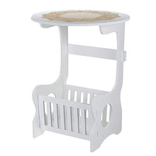Comodini da comodino con cestino rotondo per computer portatile, comodino, divano letto, libreria, scaffale per casa, ufficio, comodino