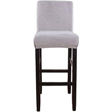 JHLD Velluto Coprisedie per Bar, Elasticizzato Coprisedie con Schienale Basso Morbido Elastico Cuscino per Sgabello da Bar Rimovibili E Lavabili per Sgabello da Bar Kitchen Cafe-Verde Scuro-Set di 2