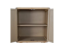 Venditadimobilionline - CREDENZA IN LEGNO -RATAN NATURALE 80 X 40 X 105 CM