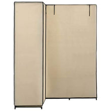 mewmewcat Armadio Angolare Crema 130x87x169 cm