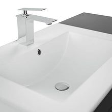 Set di mobili da bagno Fortuna nero satinato