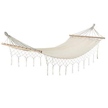 Amaca da Giardino / Campeggio / Viaggio Branda con Carico max.150 kg Amaca con Superficie 180 x 70 cm per Riposo - Color Crema