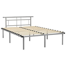 vidaXL Giroletto Grigio in Metallo 160x200 cm