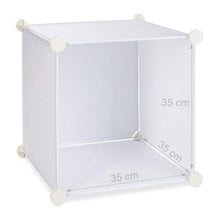 Relaxdays 10021977_49 Armadio Componibile, 18 Scomparti, Sistema a Incastro, Plastica, 145,145x200,3 cm, Bianco
