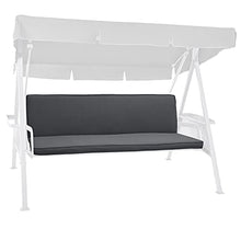 Beautissu Cuscini per dondoli e altalene da Giardino & Balcone Loft HS - Set da 2 unità 180x50 cm - Grigio Grafite