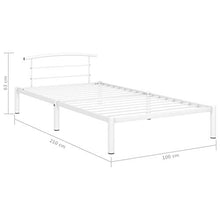 SKM Giroletto Bianco in Metallo 90x200 cm (12.3kg)