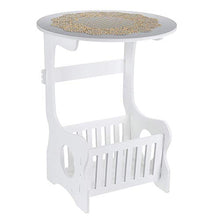 Comodini da comodino con cestino rotondo per computer portatile, comodino, divano letto, libreria, scaffale per casa, ufficio, comodino