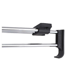 New Lon0167 Armadio guardaroba In primo piano appendiabiti efficacia affidabile in metallo a scomparsa estraibile asta guida argento tono 250mm lunghezza(id:89f cb d6 2b0)
