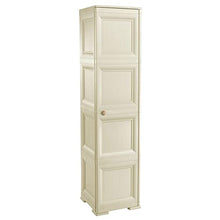 Tontarelli S.p.A. COLONNINA 4 Moduli Ante Lisce Mobile Contenitore, Angora, 43x40x164 cm