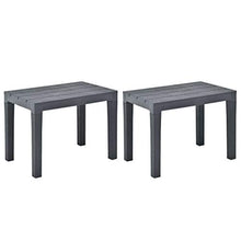 E E-NICES Panchine da Giardino 2 pz Antracite in Plastica