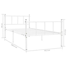 SKM Giroletto Bianco in Metallo 90x200 cm (11.55kg)