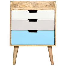 vidaXL Comodino 47x35x63 cm in Legno Massello di Mango