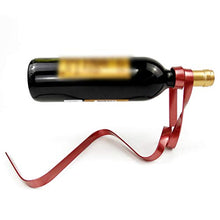 LIOOBO - Portabottiglie sospeso per Bottiglie di Vino Magico (Rosso)