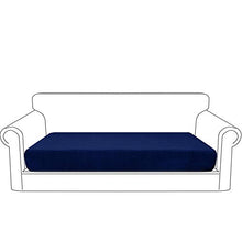 Granbest Premium Idrorepellente Copriseduta Divano Elasticizzato 1/2/3 Posti, Copri Cuscino per Divano in Tessuto Jacquard (3 Posti, Blu Navy)
