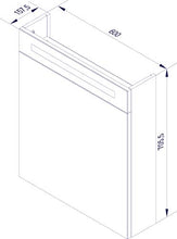 Fackelmann B. Clever LED Specchio armadietto (60 cm) Marrone Olmo Madera, 82967