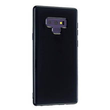 CrazyLemon Custodia per Samsung Galaxy Note 9, Custodia protettiva antiurto per telefono sottile in silicone TPU tinta unita con design in gelatina - Nero