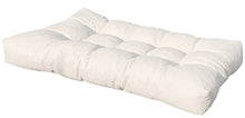 Cuscino per Bancale 120x80x15 cm - Cuscino per Seduta Divano Pallet di legno - COLORE PANNA
