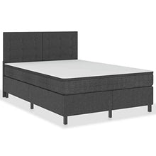 FAMIROSA Letto a Molle Grigio Scuro in Tessuto 140x200 cm-4794