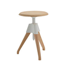 Ailj Sgabello da Bar in Legno Massello, Sedia da Bar Creativa, Sollevare Lo Sgabello da Bar, Sgabello Piccolo per Bambini, Sgabello da Pranzo, Sgabello Trucco (Color : White)