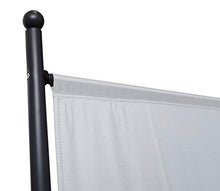 QUICK STAR Paravento da Giardino 180 x 178 cm Divisorio in Tessuto Balcone Protezione della Privacy Bianco
