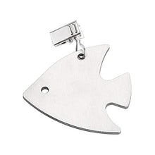 Pesi per tovaglia, 6 pezzi, morsetti per ristorante e cucina, resistenti con clip da giardino, in acciaio inox, per casa, matrimoni, feste, picnic, interni ed esterni (pesce)