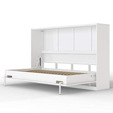 SMARTBett Letto a Scomparsa Basic Letto Ribaltabile Letto a Muro (120x200 Orizzontale, Bianco)