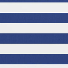 vidaXL Paravento da Balcone Bianco e Blu 75x300 cm Tessuto Oxford