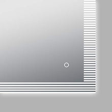 Talos Specchio da bagno con illuminazione, argento, 80 x 60 cm
