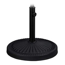 Relaxdays Base per Ombrellone, per Aste da 30-45 mm, Resistente alle Intemperie, Giardino & Balcone, Ø 45 cm, Nero