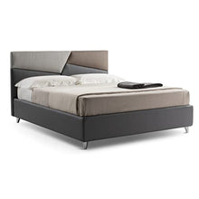 LettoFacile montalo in 30 Minuti - Letto Matrimoniale Eos in Ecopelle con Rete e Box contenitore - Made in Italy (160 x 190 cm)