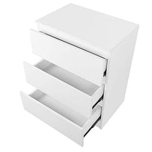 zcyg Comodino Comodini Comodino, Comodino Bianco 3 Cassetti Comodino Comodino Armadio Mobili Camera da Letto Lucidi