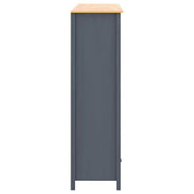 FAMIROSA Armadio a 3 Ante Hill Range Grigio 127x50x170cm Massello Pino
