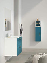 Randalsa Mobile Nexo 60 cm | Blu | 61 x 61 x 46 cm | Mobile con 2 cassetti + lavabo in Ceramica