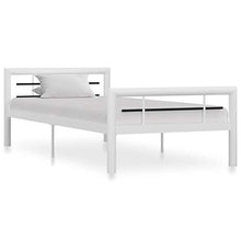 SKM Giroletto Bianco e Nero in Metallo 90x200 cm