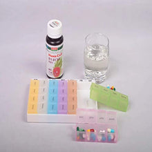 DOITOOL - Contenitore per pillole da viaggio, a 28 celle, portatile, in plastica, organizer settimanale per medicina