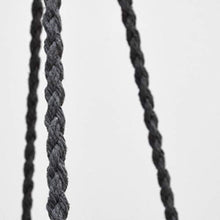 AMANKA Sedia Sospesa in macramè 80cm con Cuscino - Poltrona Appesa Boho Fino a 120kg Rotonda Grigio