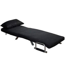 ITALFROM Divano Letto Sofa Bed Nero DIVANI 65x69x82h DIVANETTI Divano Letto 1 Piazza - Arredi Casa