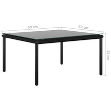 vidaXL Set Divani da Giardino 5 pz con Cuscini Neri in PVC