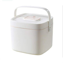 Wjmss Scatola di Medicina, Alta capacità Portable Plastic Box Box Box Box Box Organizer con Manico Doppio Strato,Bianca,Large