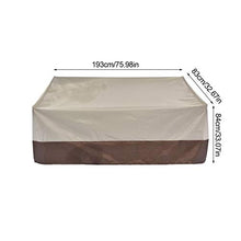 Minimei Copridivano da Esterno Copertura Antipolvere Resistente e Impermeabile Copridivano Resistente ai Raggi UV e Antipolvere per mobili da Giardino