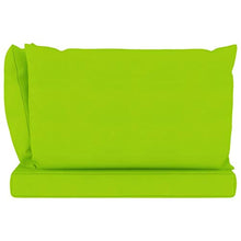 vidaXL Cuscini per Divano Pallet 3 pz Verde Brillante in Tessuto