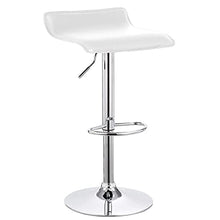 Totò Piccinni Sgabello Bar NEVADA girevole 360° regolabile in altezza (Bianco, 2 Pz)