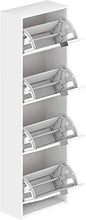 MYYINGELE Scarpiera/Armadio/Organizer a   4 Ante 25 x 52 x 163 cm   Bianco