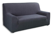 Tural – Fodera per Divano Elasticizzato Grigio 2 posti. Copridivano Elastico. Disponibile in Diversi Colori e Dimensioni
