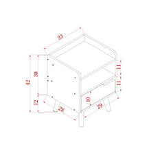 Comodini Comodino Effetto rovere bianco chiaro con gambe affusolate Comodino con cassetto Tavolino contenitore multiuso Comodino con cassetto ( Colore : Beige , Dimensione : 33*29*42cm )