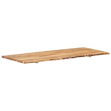 FAMIROSA Piano per Lavabo Bagno in Massello di Acacia 140x55x2,5 cm