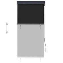 vidaXL - Tenda avvolgibile per esterni, 80 x 250 cm, colore: Antracite