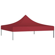 vidaXL Tetto per Tendone per Feste 3x3 m Rosso Borgogna 270 g/m²